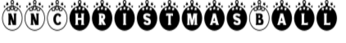 Christmas Ball Font Preview