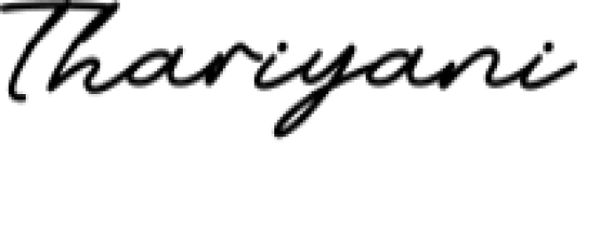 Thariyani Font Preview