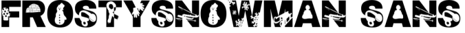 Frosty Snowman Trio Font Preview