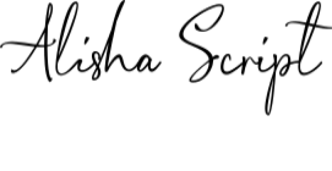 Alisha Signature Font Preview