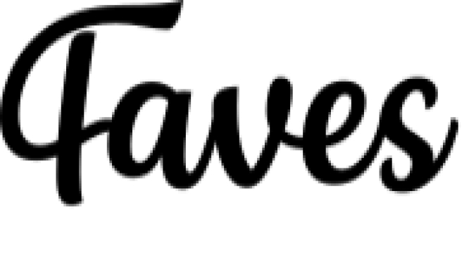 Faves Font Preview