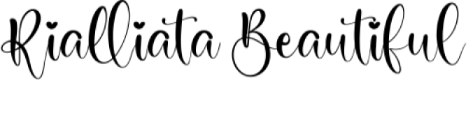 Rialliata Beautiful Font Preview