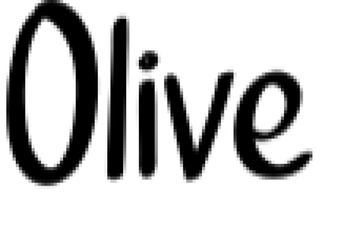 Olive Font Preview