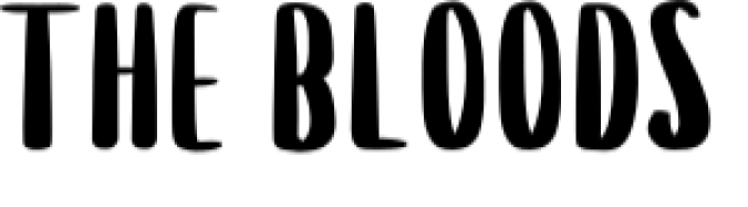 The Bloods Font Preview