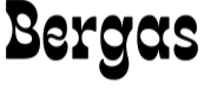 Bergas Font Preview