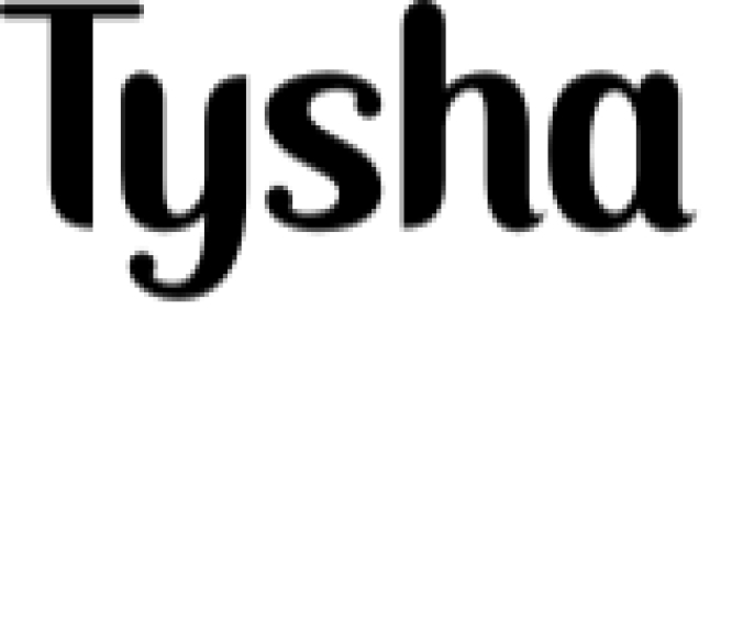 Tysha Font Preview