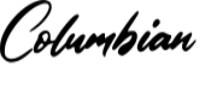 Columbian Font Preview
