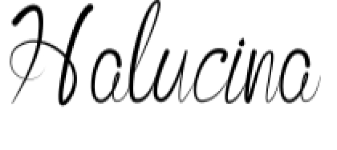 Halucina Font Preview