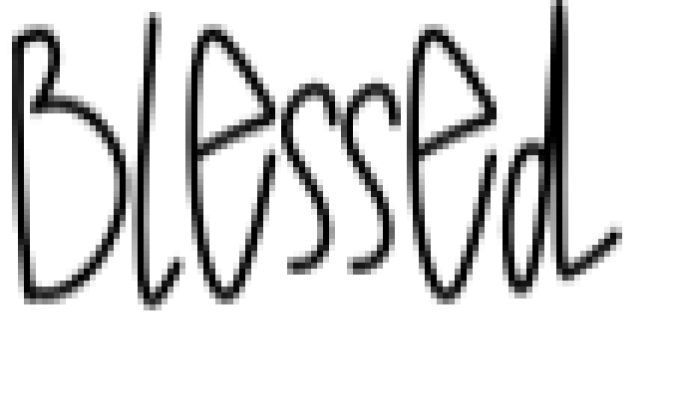 Blessed Font Preview