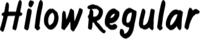 Hilow Font Preview