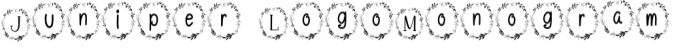 Juniper Font Preview
