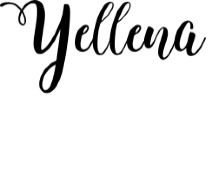 Yellena Font Preview