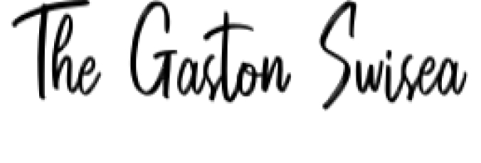 The Gaston Swisea Font Preview