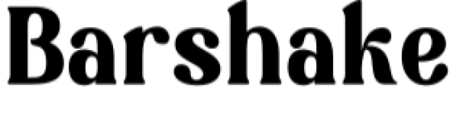 Barshake Revengers Font Preview
