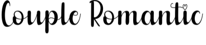 Couple Romantic Font Preview