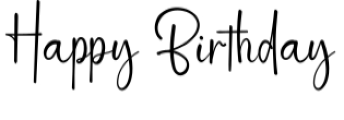 Happy Birthday Font Preview