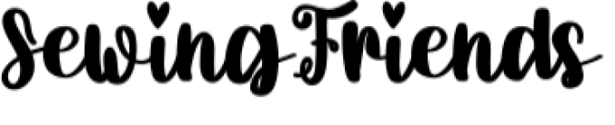 Sewing Friends Font Preview