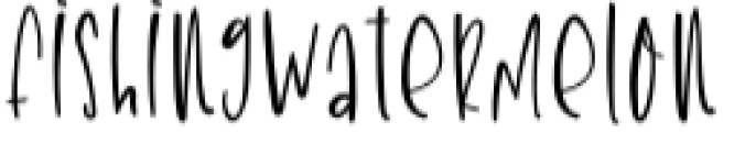 Fishing Watermelon Font Preview