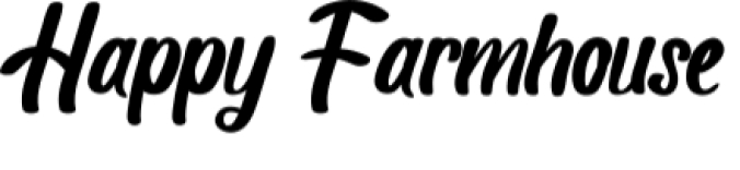 Happy Farmhouse Font Preview
