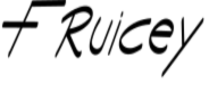 Fruicey Font Preview