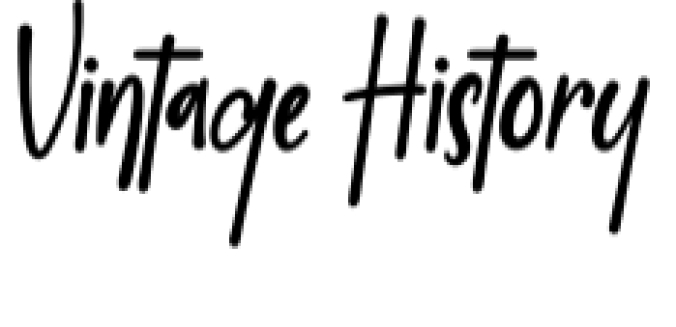 Vintage History Font Preview