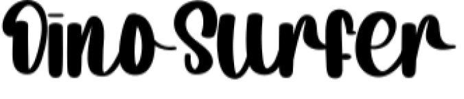 Dino Surfer Font Preview
