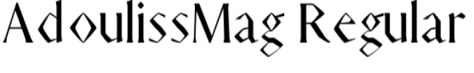 Adouliss Mag Family Font Preview