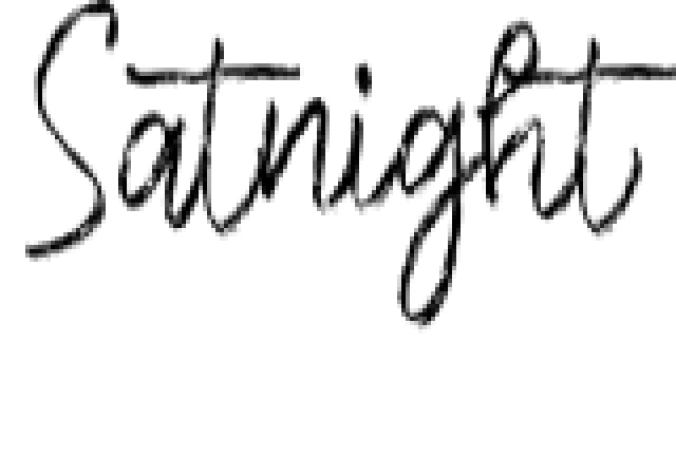 Satnight Font Preview