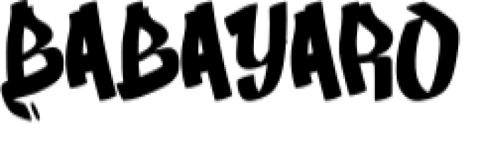Babayaro Font Preview