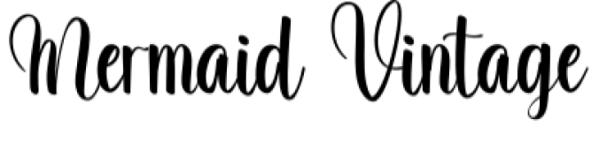 Mermaid Vintage Font Preview