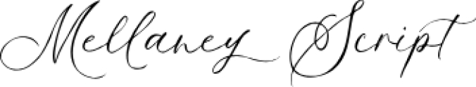 Mellaney Scrip Font Preview