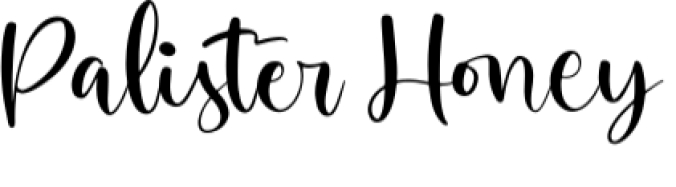 Palister Honey Font Preview