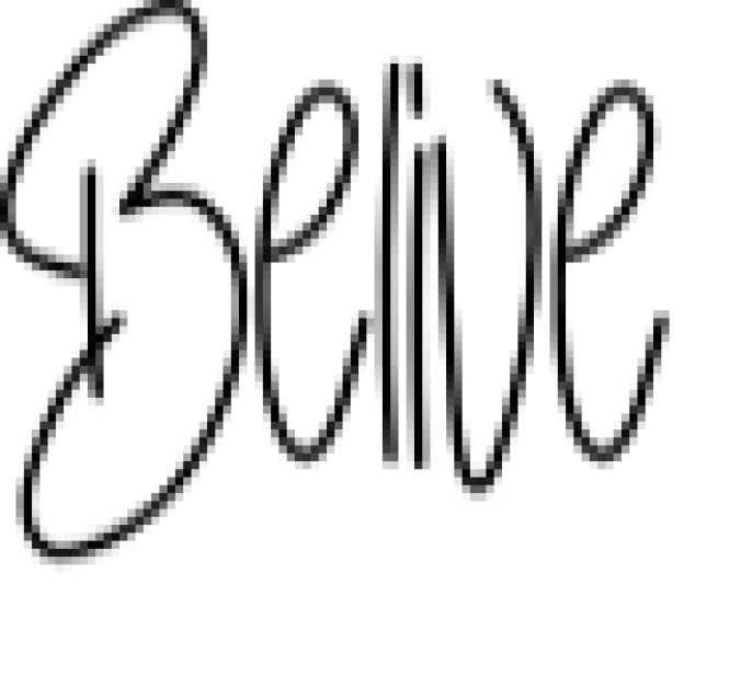 Belive Font Preview