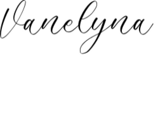 Vanelyna Font Preview