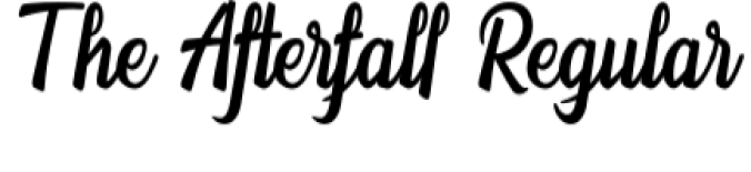Afterfall Font Preview