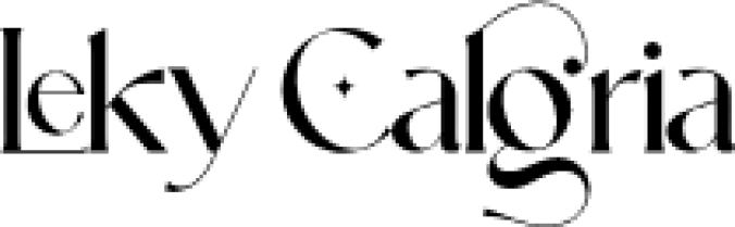 Leky Calgria Font Preview