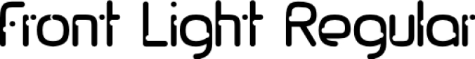 Front Ligh Font Preview