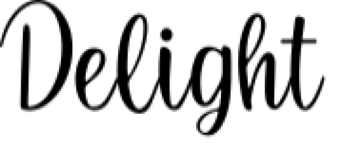Delight Font Preview