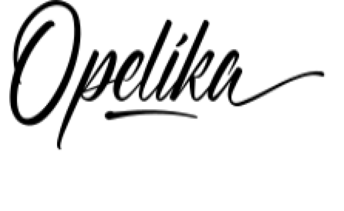Opelika Font Preview