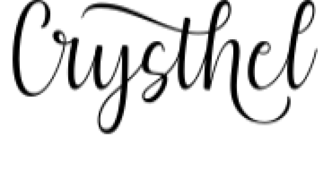 Crysthel Font Preview