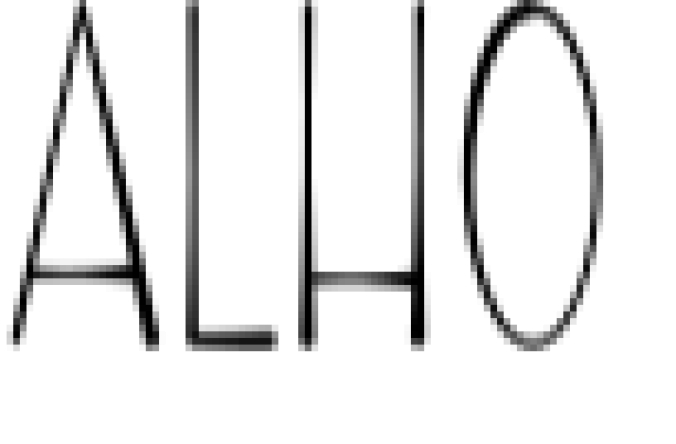 Alho Font Preview