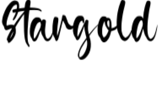 Stargold Font Preview