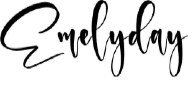 Emelyday Font Preview