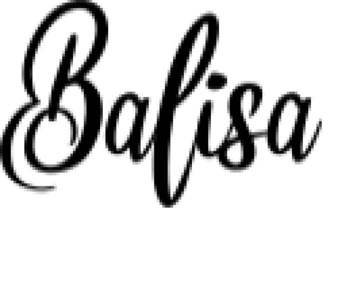 Balisa Script Font Preview