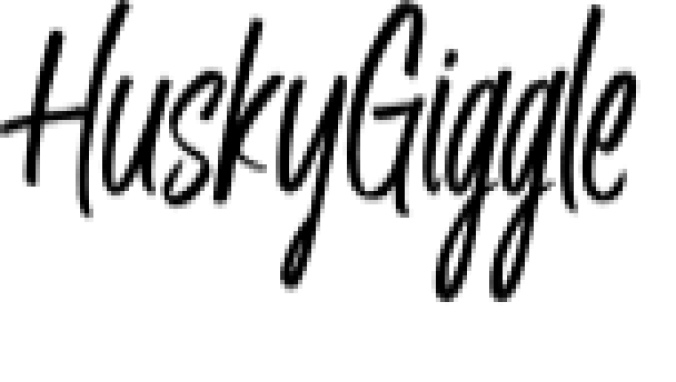 Husky's Giggle Font Preview