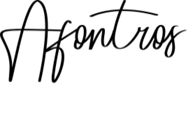 Afontros Font Preview