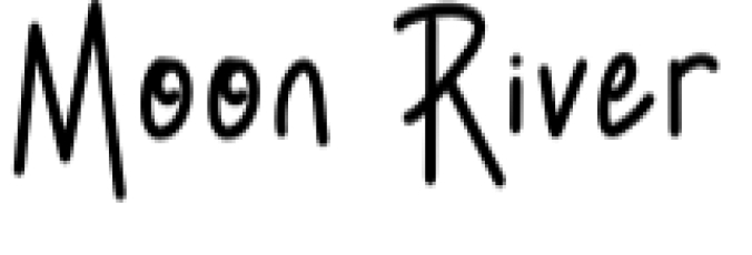 Moon River Font Preview