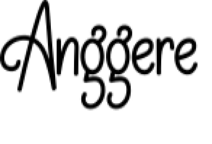 Anggere Font Preview