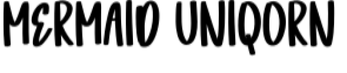Mermaid Uniqorn Font Preview