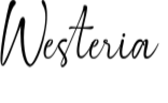 Westeria Font Preview